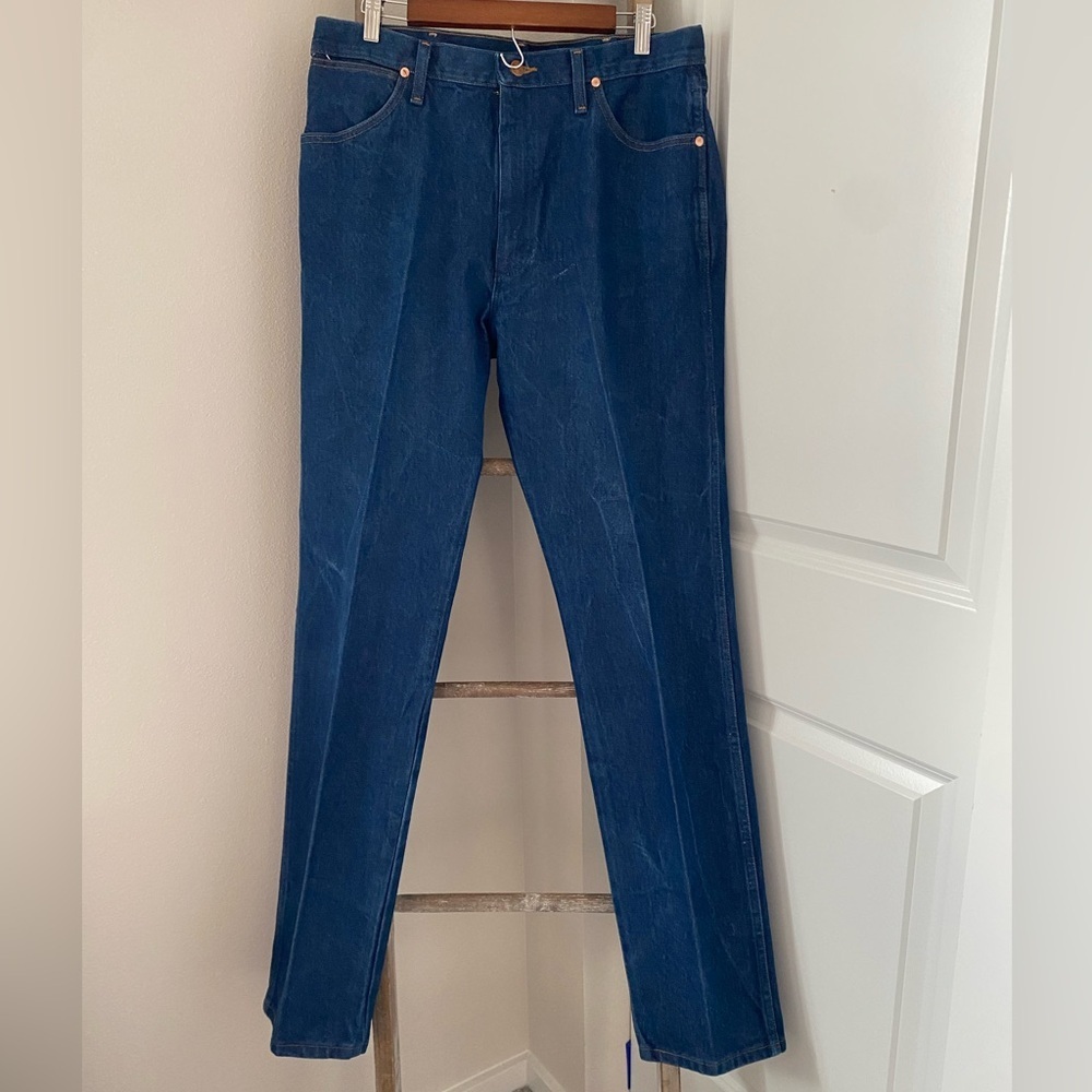 Men’s Wrangler - WRANGLER COWBOY CUT ORIGINAL FIT JEAN - Size 35x38 - Picture 8 of 12